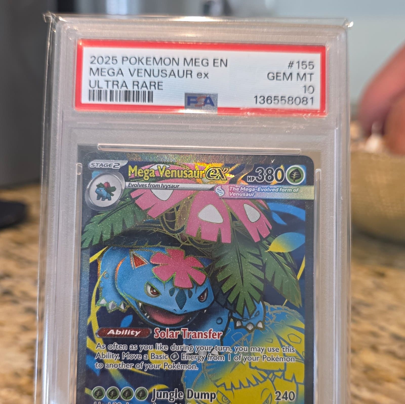 Mega Venusaur ex 155/132 ME01 Mega Evolution Ultra Rare Holo English PSA 10