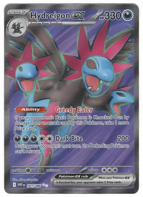 Hydreigon ex 161/086 Holo UR White Flare Pokemon NM/M