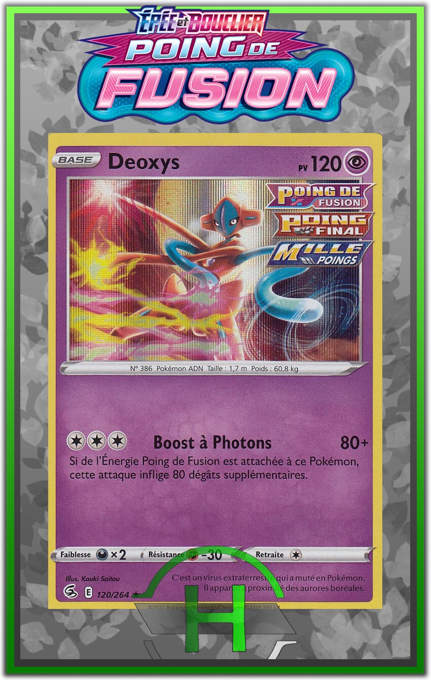 Deoxys Holo - EB08:Poing de Fusion - 120/264 - Carte Pokémon Française Neuve