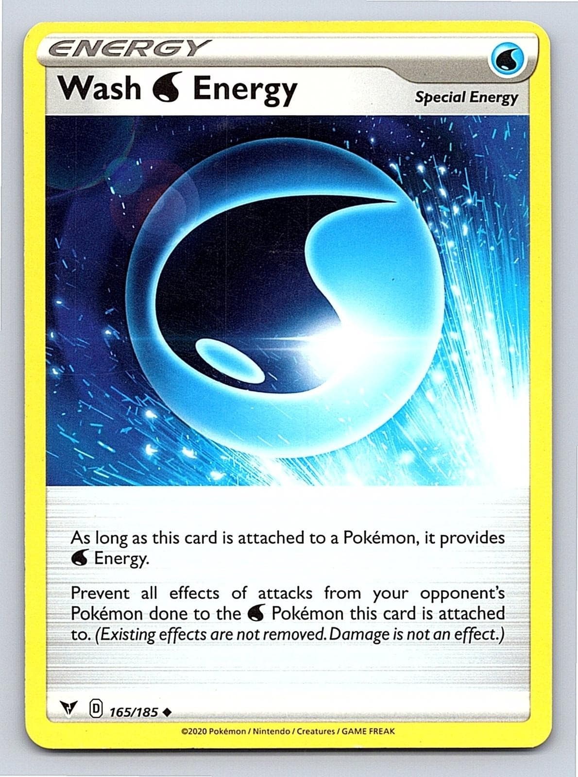 ⭐ Wash Water Energy 165/185 Uncommon Vivid Voltage Pokemon Lightly Played