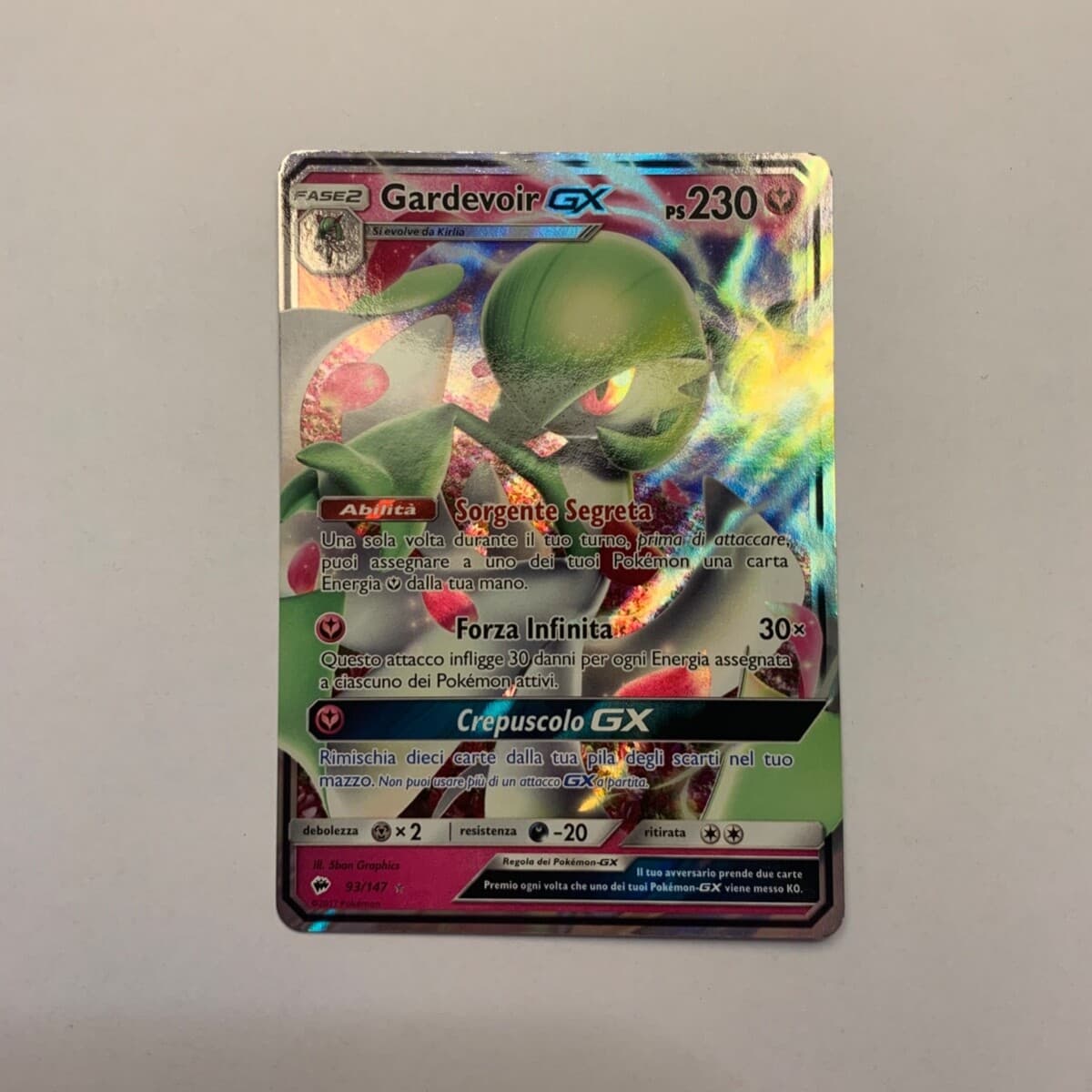 Gardevoir GX (ITA) - MINT | 93/147 | Rara Holo - Ombre Infuocate