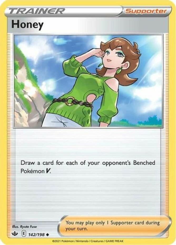 Honey - 142/198 - Uncommon (Lp) Chilling Reign - Trainer - Supporter Pokémon