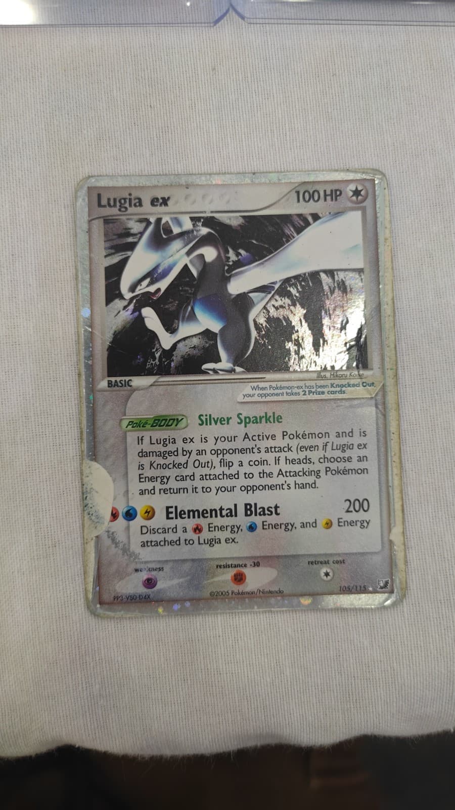 Pokemon TCG Lugia ex 105/115 EX Unseen Forces Holo Ultra Rare 2005 Eng