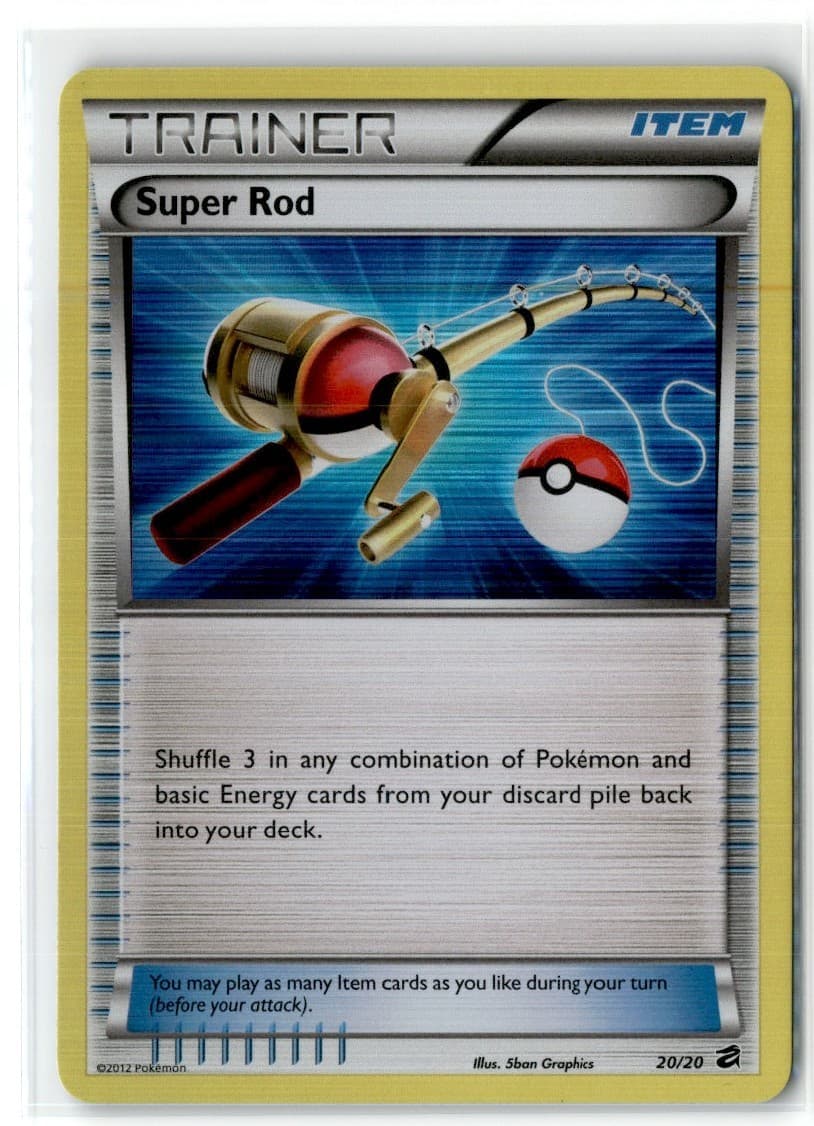 2012 Pokemon Dragon Vault Super Rod Holo Rare #20/20