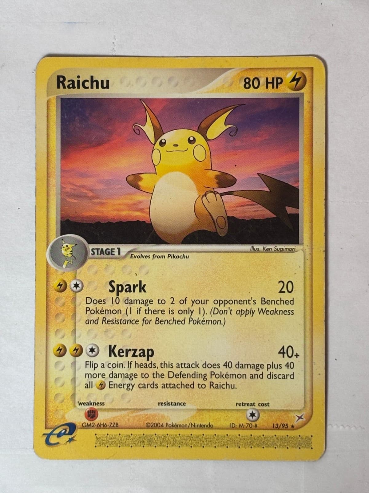 Raichu 13/95 Rare EX Team Magma vs Team Aqua Pokemon Heavily Played