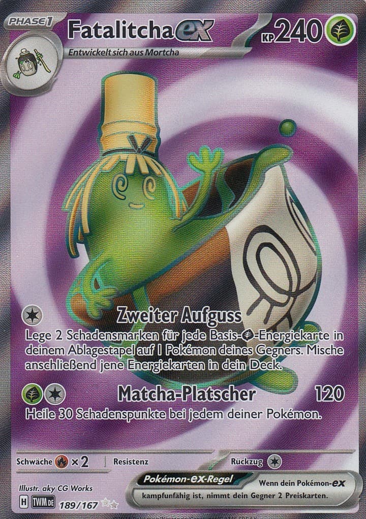 Fatalitcha-ex 189/167 Maskerade im Zwielicht Pokemon Karte Deutsch
