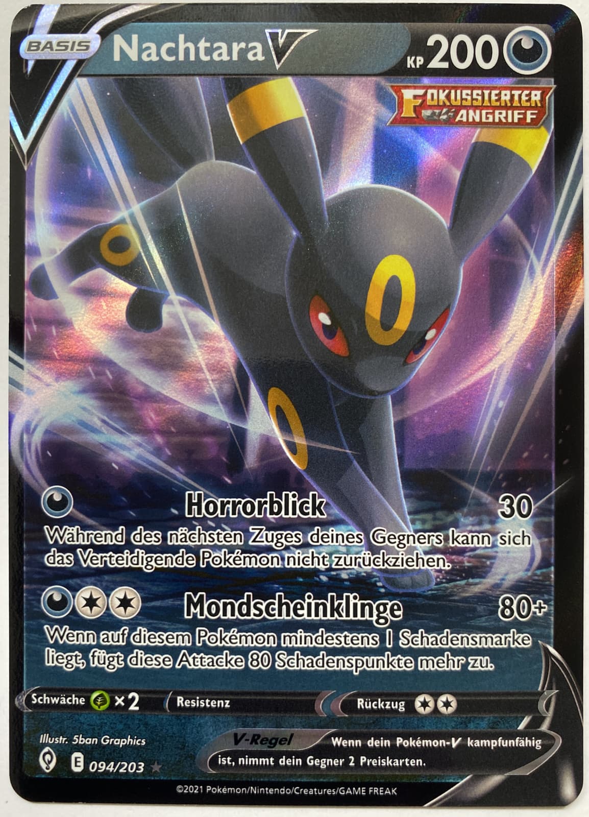Pokemon Nachtara V | Deutsch 094/203 Drachenwandel | Near Mint