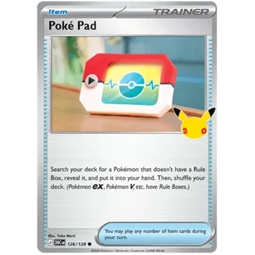 Poké Pad 126/128 30th Celebration Holo