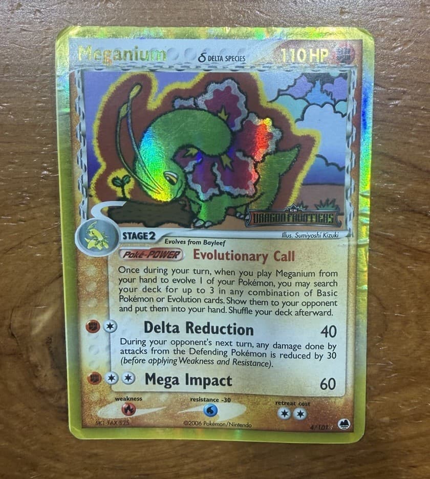 Meganium 4/101 Dragon Frontiers HP Holo Rare 🔥 Pokemon
