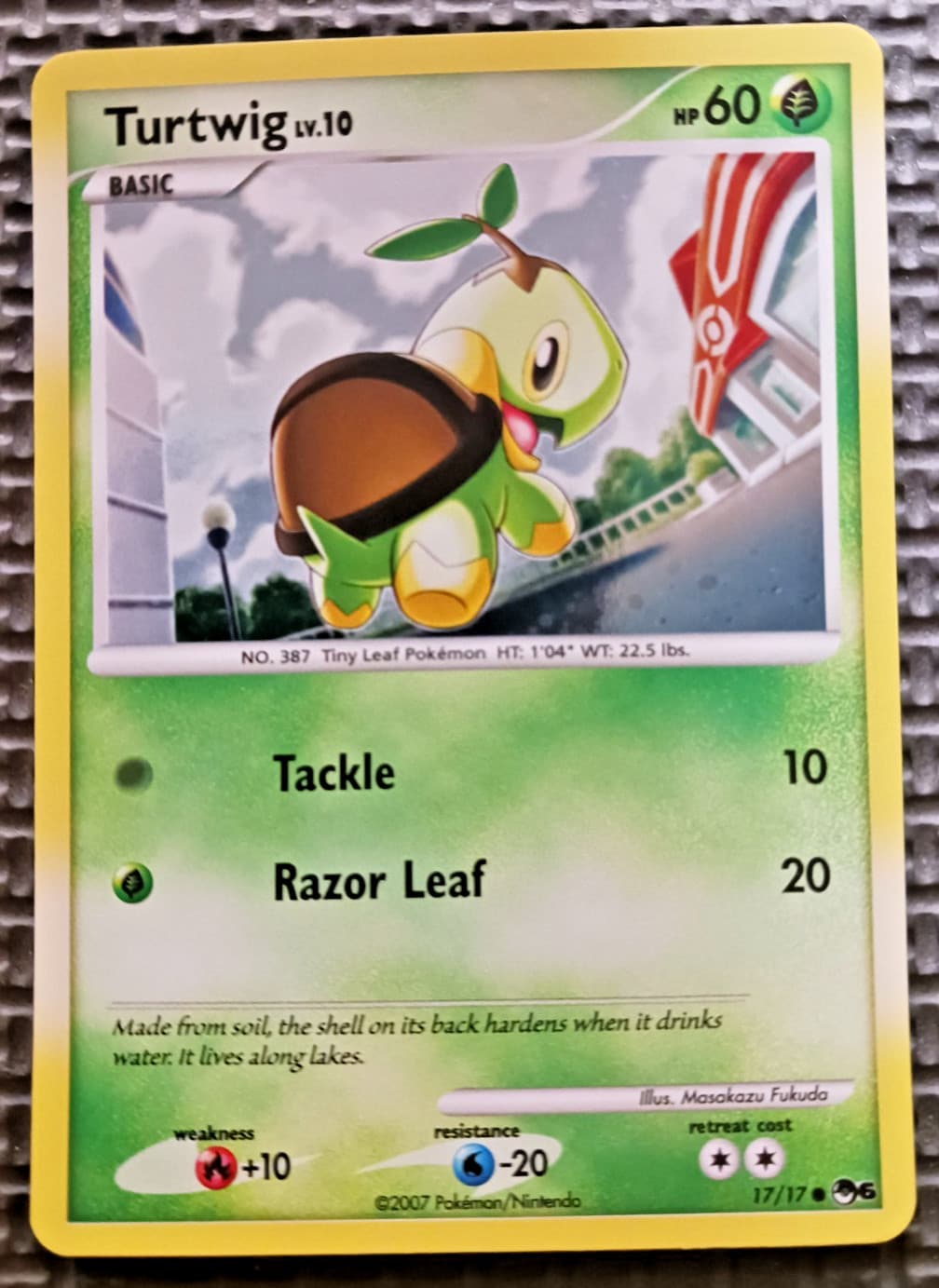 2007 Pokemon POP Series 6 #17 Turtwig Holo LP