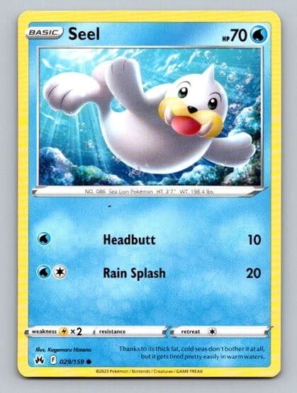 2023 Pokemon Card Crown Zenith Seel 29/159