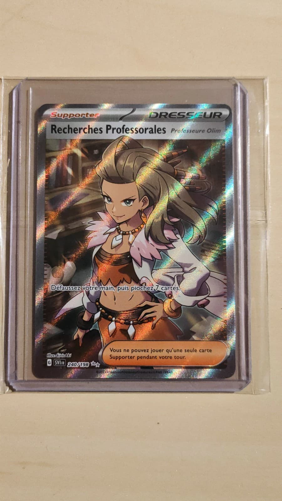 Recherches Professorales-EV1:Écarlate et Violet- 240/198-Carte Pokémon FR Neuve