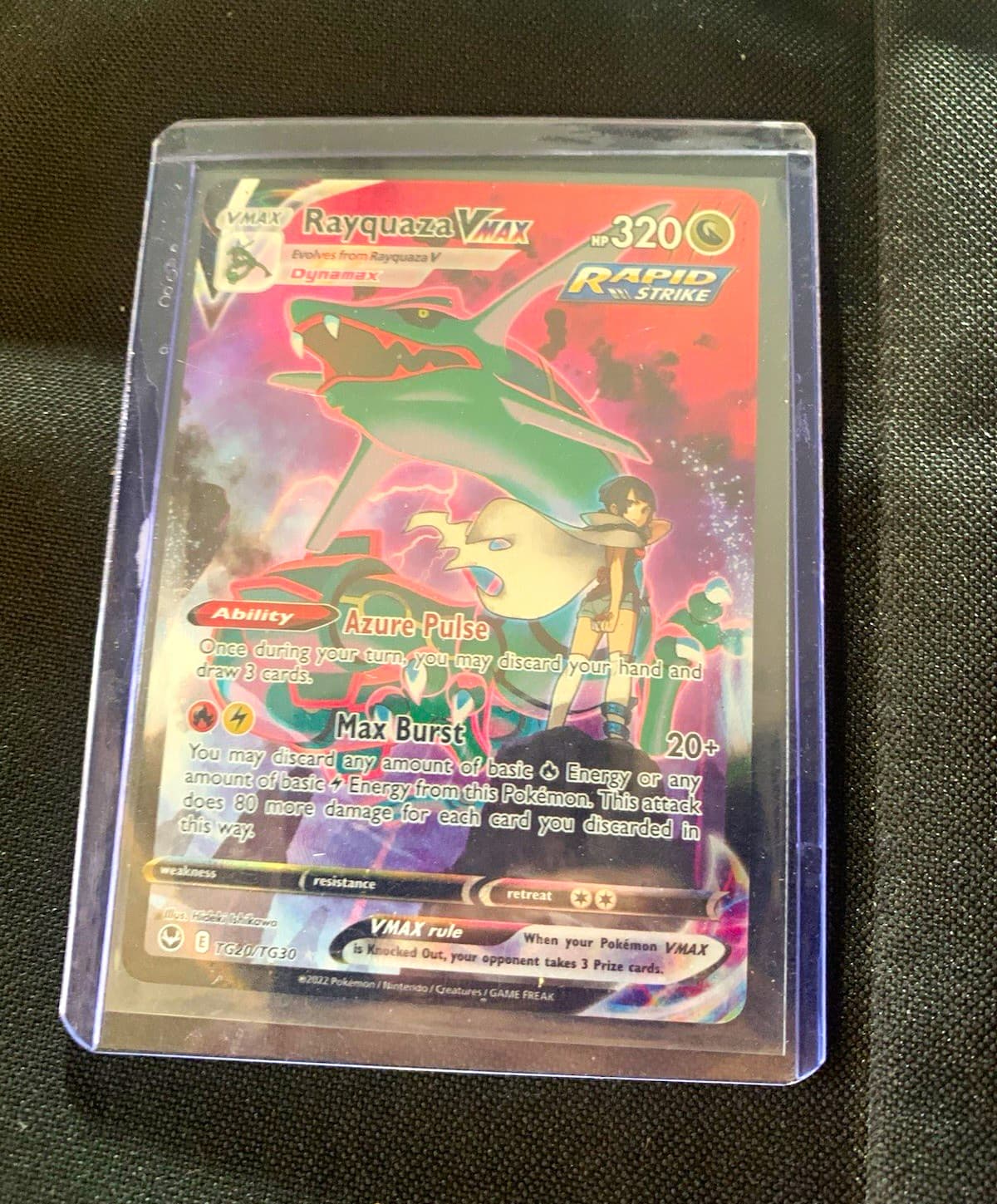 Pokemon Rayquaza VMAX TG20/TG30 Silver Tempest Trainer Gallery Holo UR