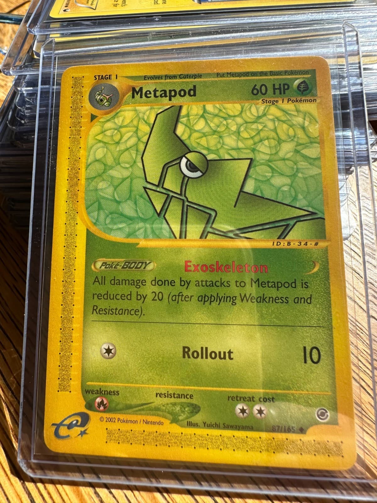 Metapod 87/165 Uncommon Expedition Base Set Pokemon NM