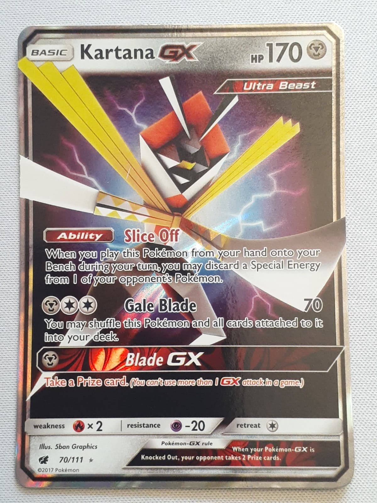 Kartana GX 70/111 Sm-Crimson Invasion Holo