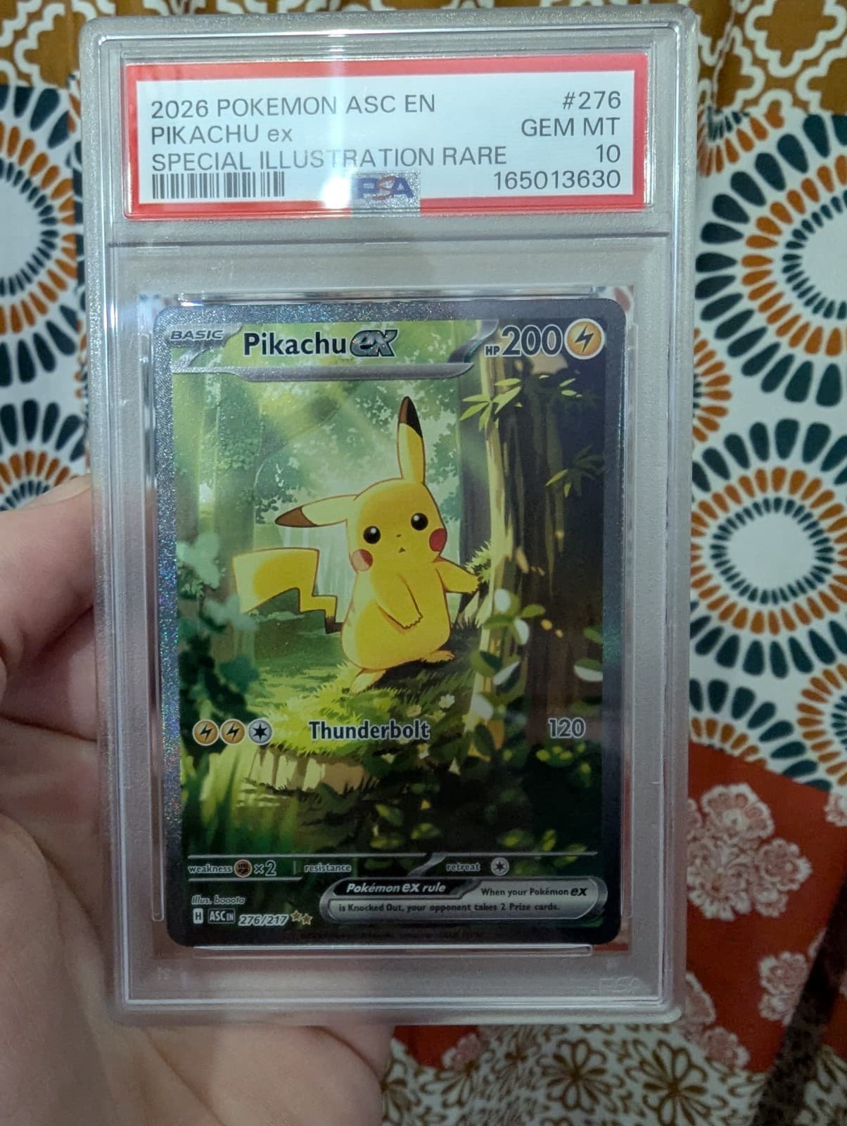 2026 POKEMON ASC EN-ASCENDED HEROES SIR 276/217 RARE PIKACHU EX PSA 10