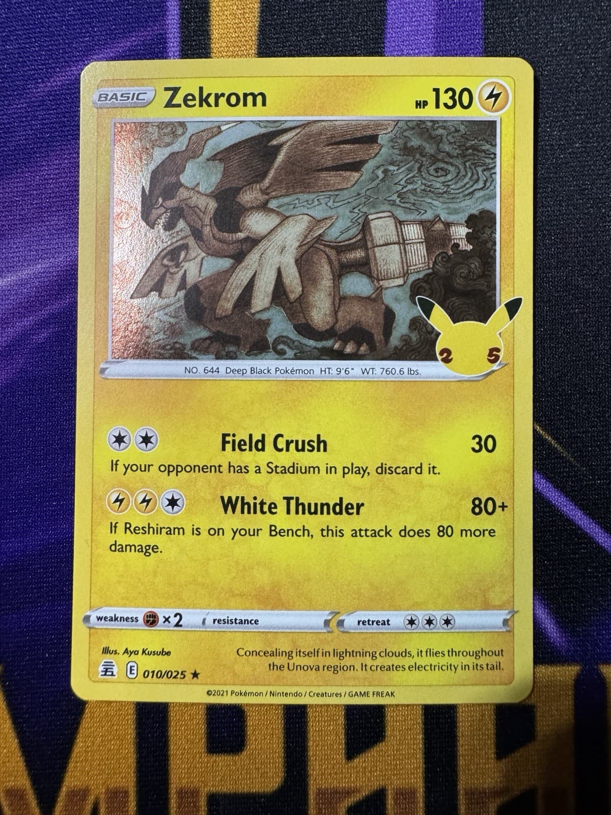 Pokemon TCG 25th Anniversary Celebrations - 10/25 Zekrom