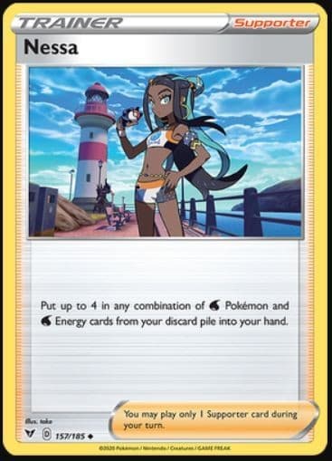 Nessa - 157/185 - Uncommon (Mp) Vivid Voltage - Trainer - Supporter Pokémon