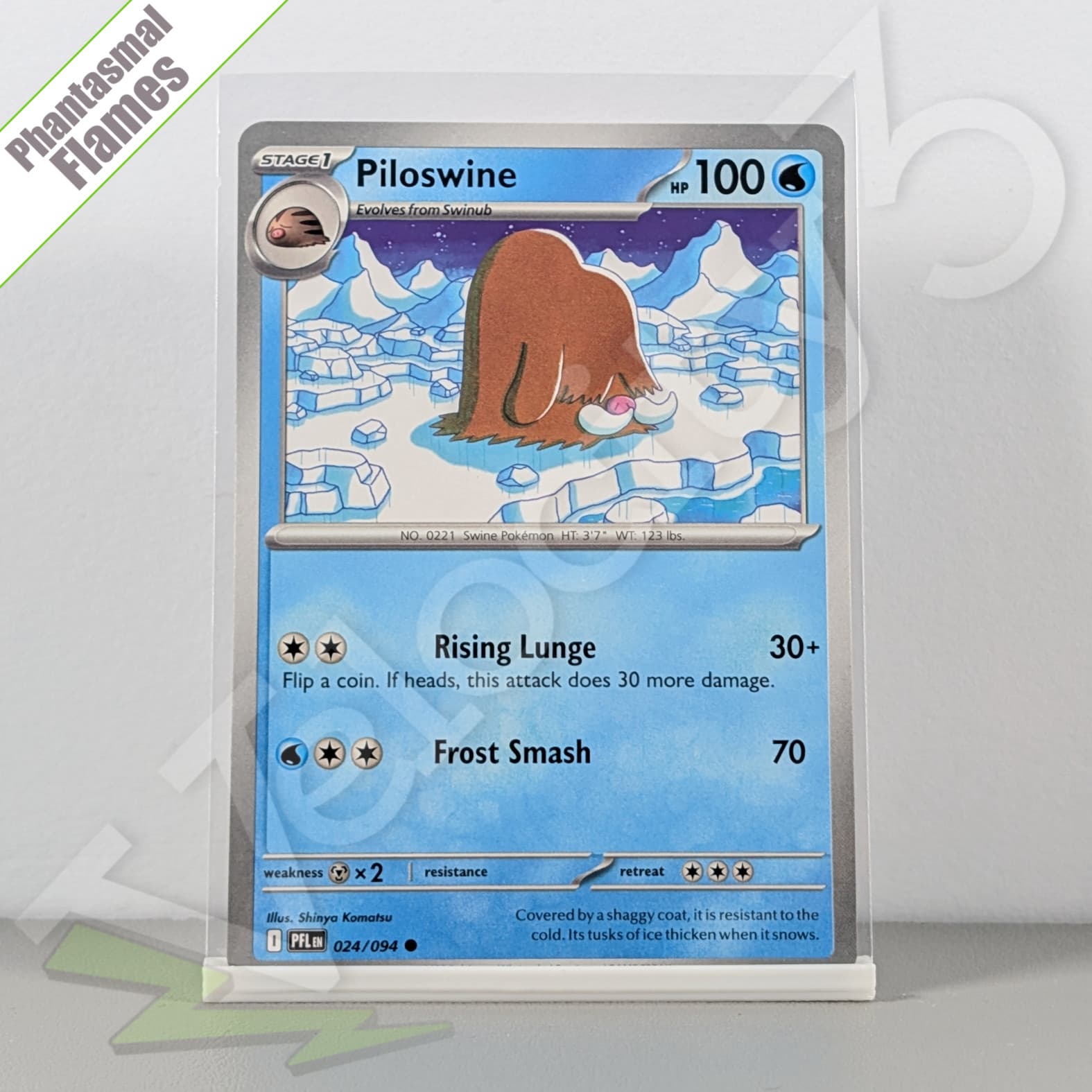 Pokemon TCG Card - Piloswine 24/94 Common | Phantasmal Flames (2025) PFL