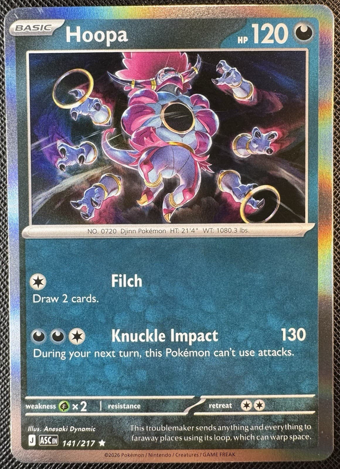 Hoopa Holo Rare ME: Ascended Heroes 141/217