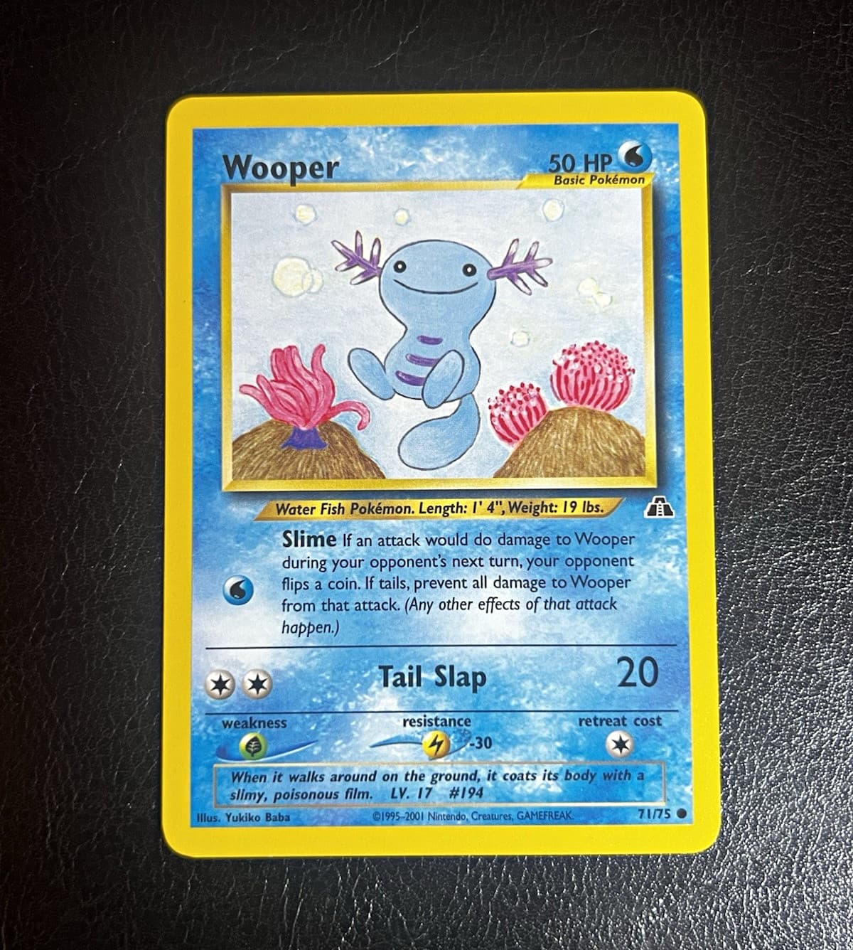 The Pokémon Company Wooper Neo Discovery 71/75 EN Regular Common 50HP