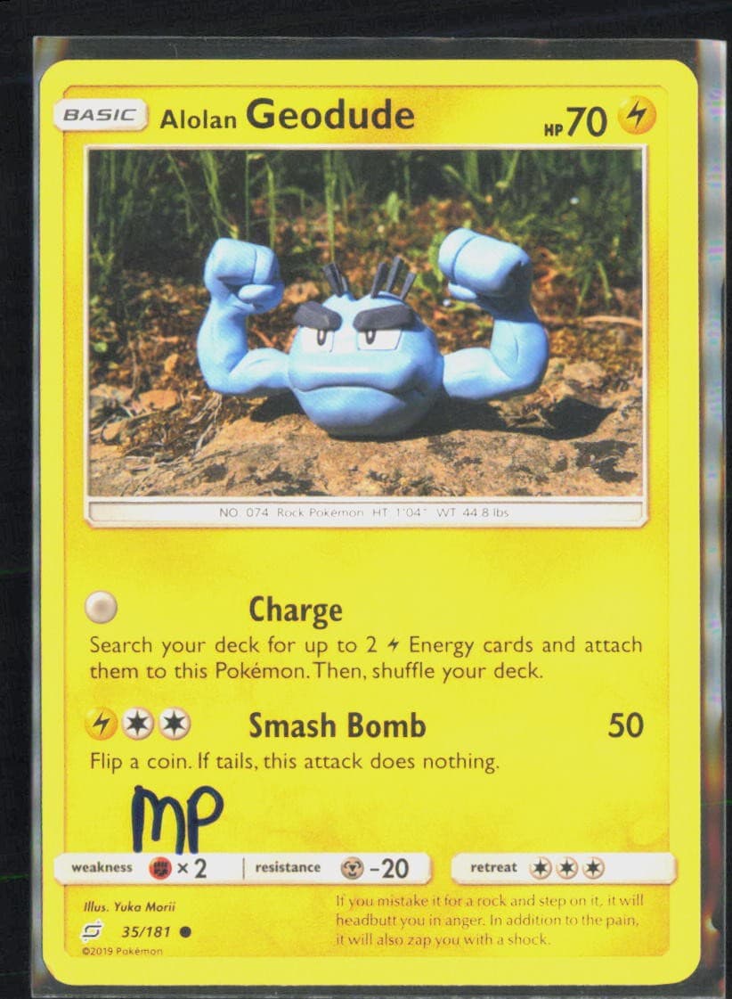 Pokemon Alolan Geodude Team Up 35/181 Yuka Morii MP