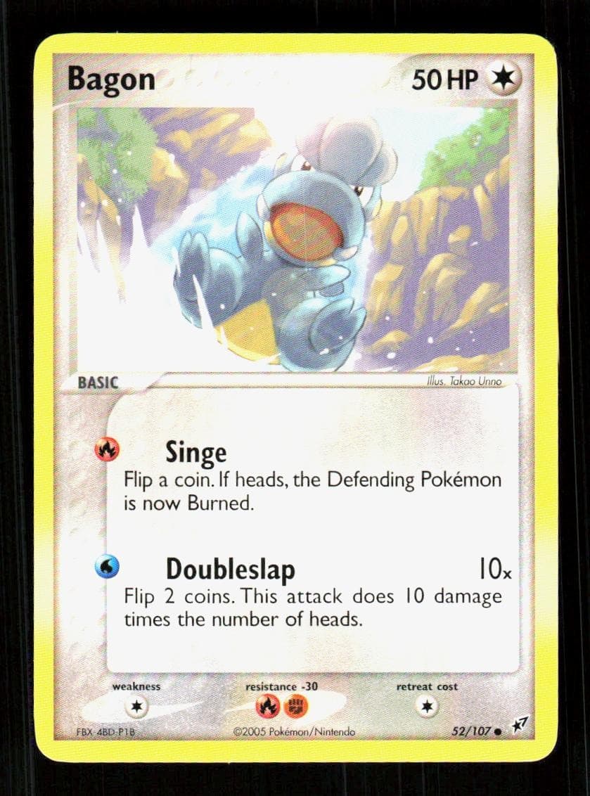 Bagon 52/107 Common Deoxys Pokemon NM