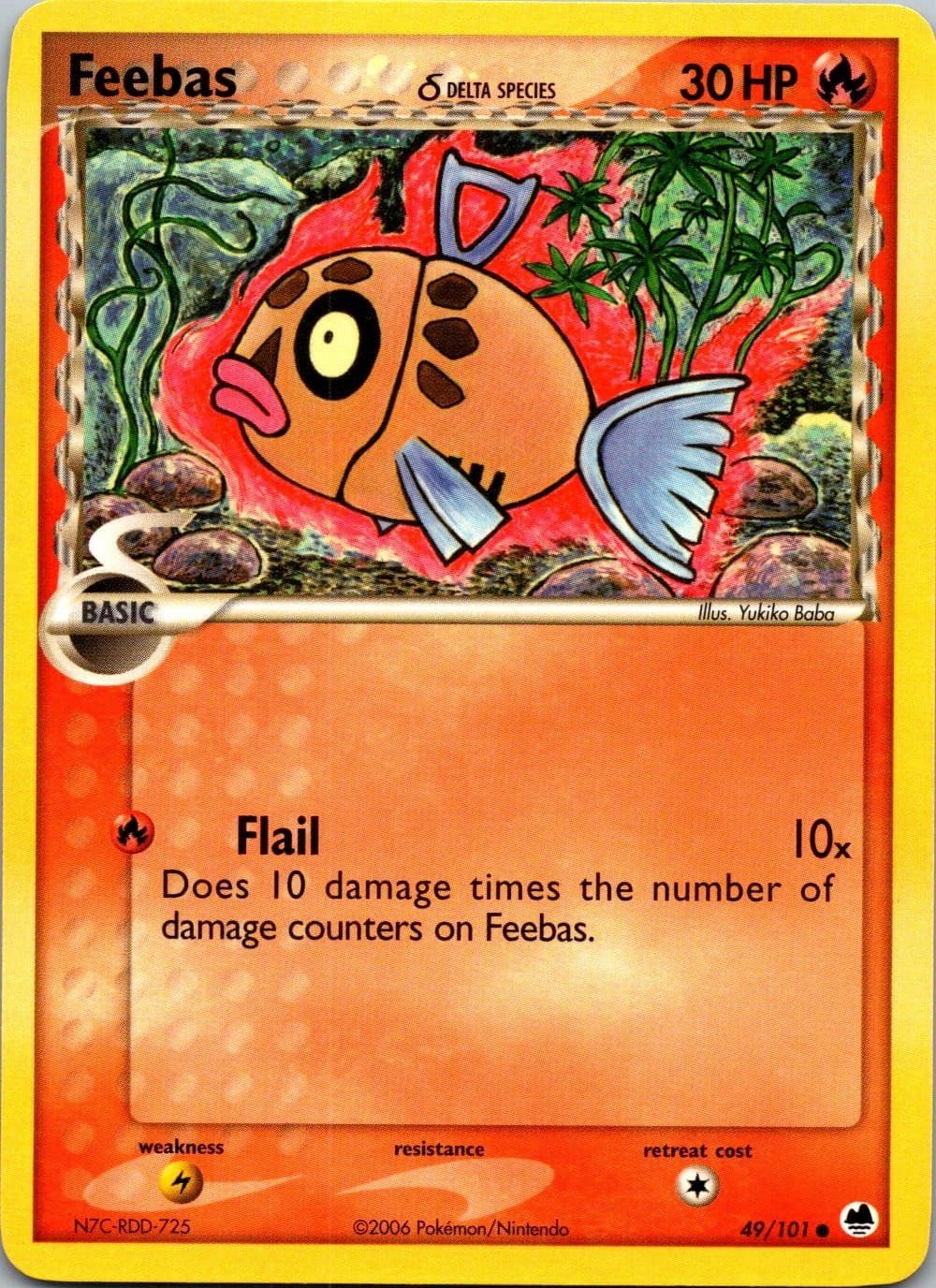 FEEBAS Δ 49/101 POKEMON DRAGON FRONTIERS NM/M