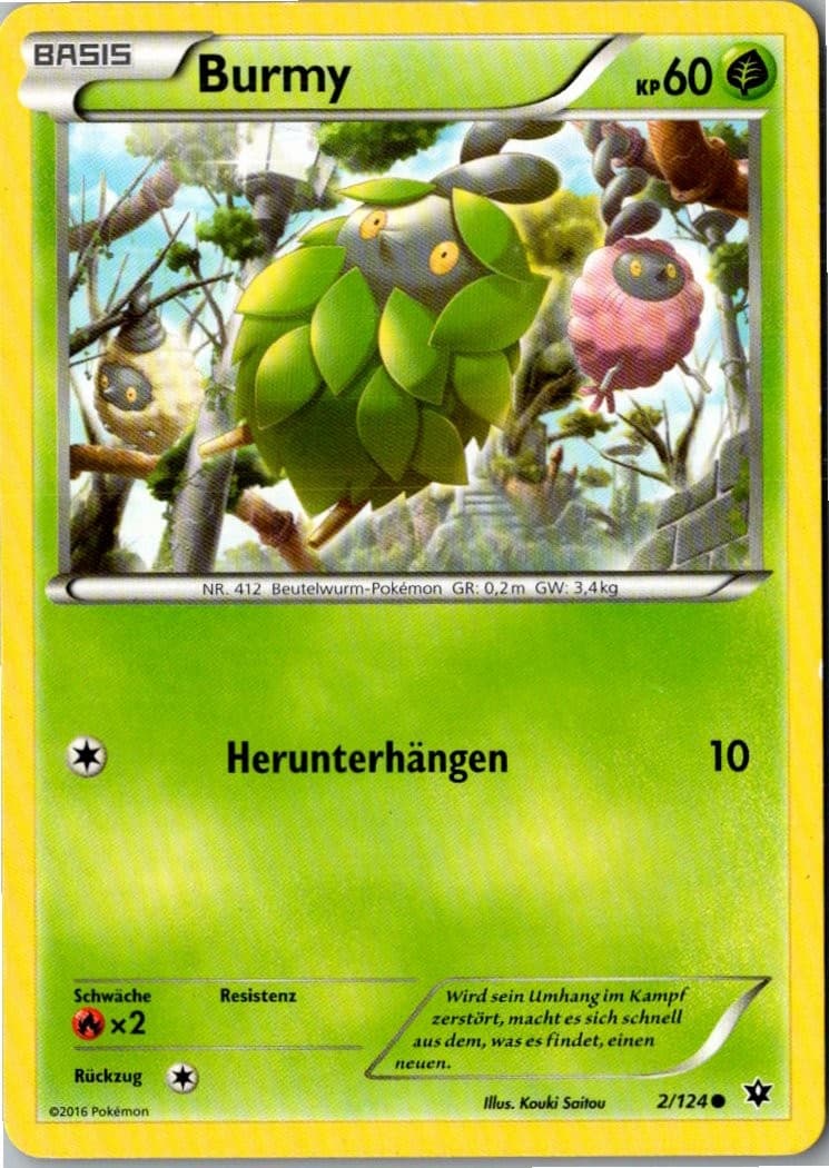Pokemon Burmy 2/124 Schicksalsschmiede Deutsch