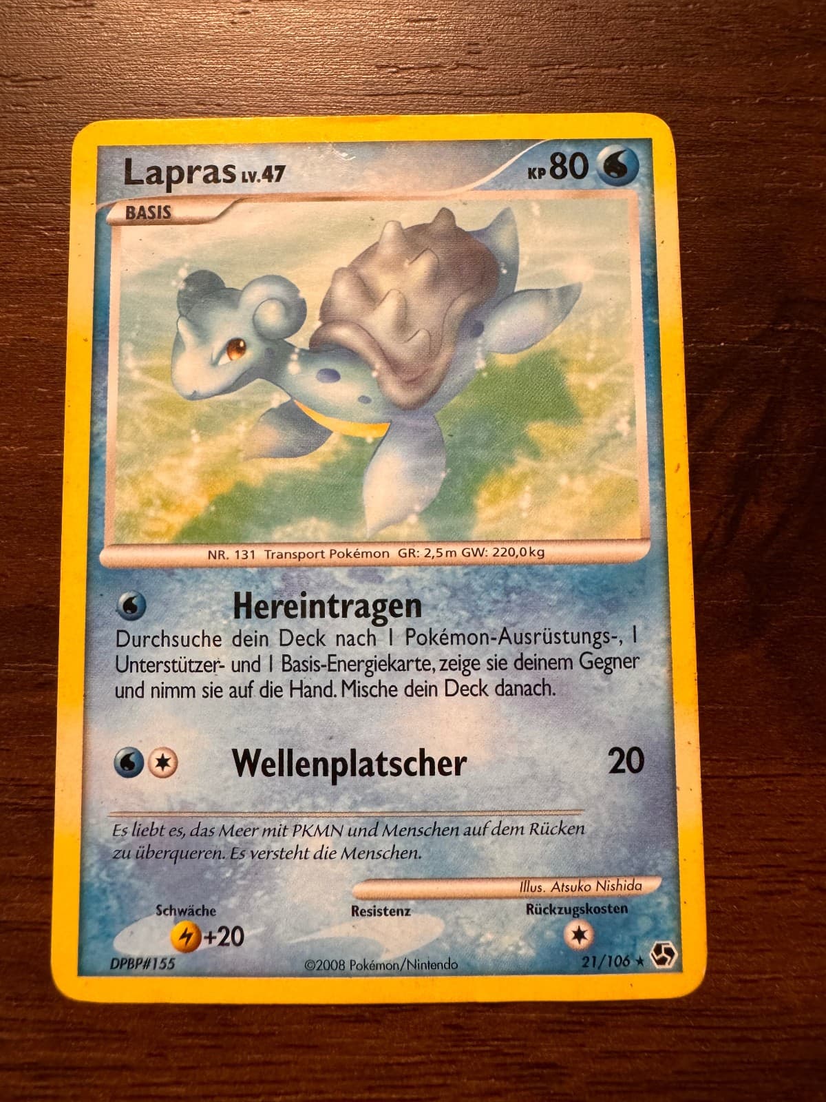 🍯 Lapras Lv.47 021/106 – Epische Begegnungen – Rare – Deutsch 🍯