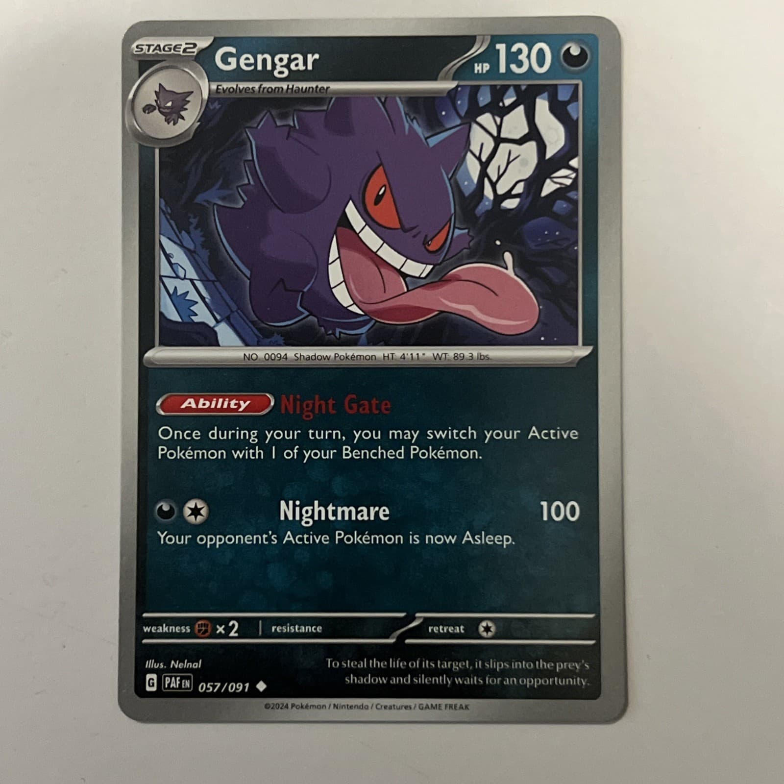 2024 Scarlet & Violet Series - Paldean Fates Gengar #57 NM/M