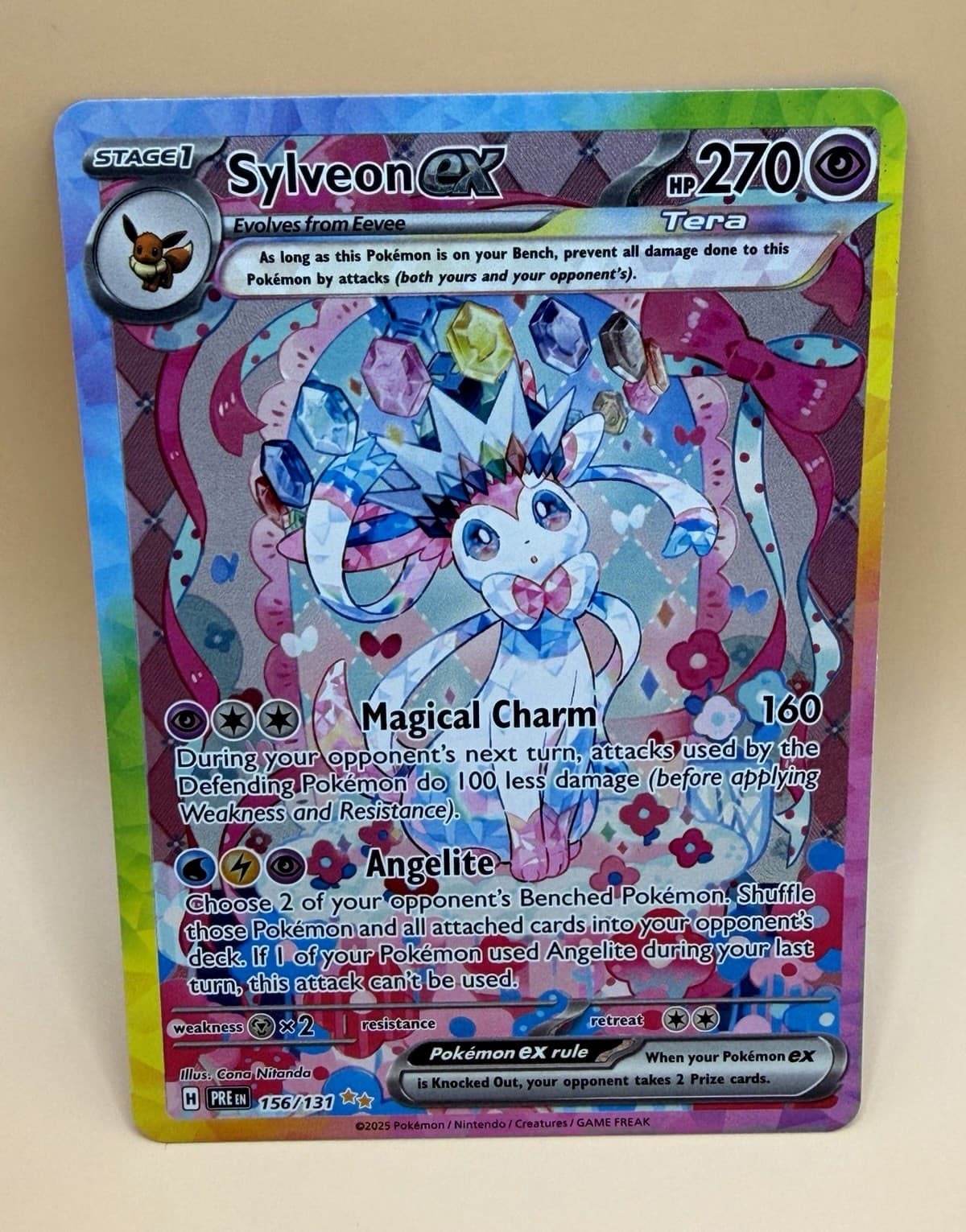 Pokemon TCG: Sylveon ex 156/131 Prismatic Evolutions SIR Holo