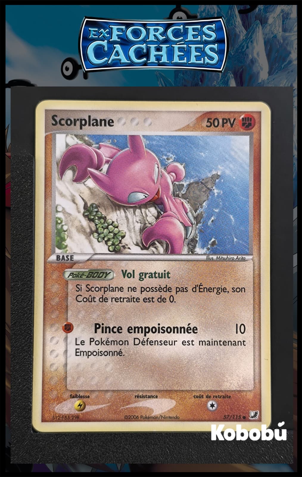 Carte Pokémon Scorplane 57/115 Ex Forces Cachées Bloc EX FR 3