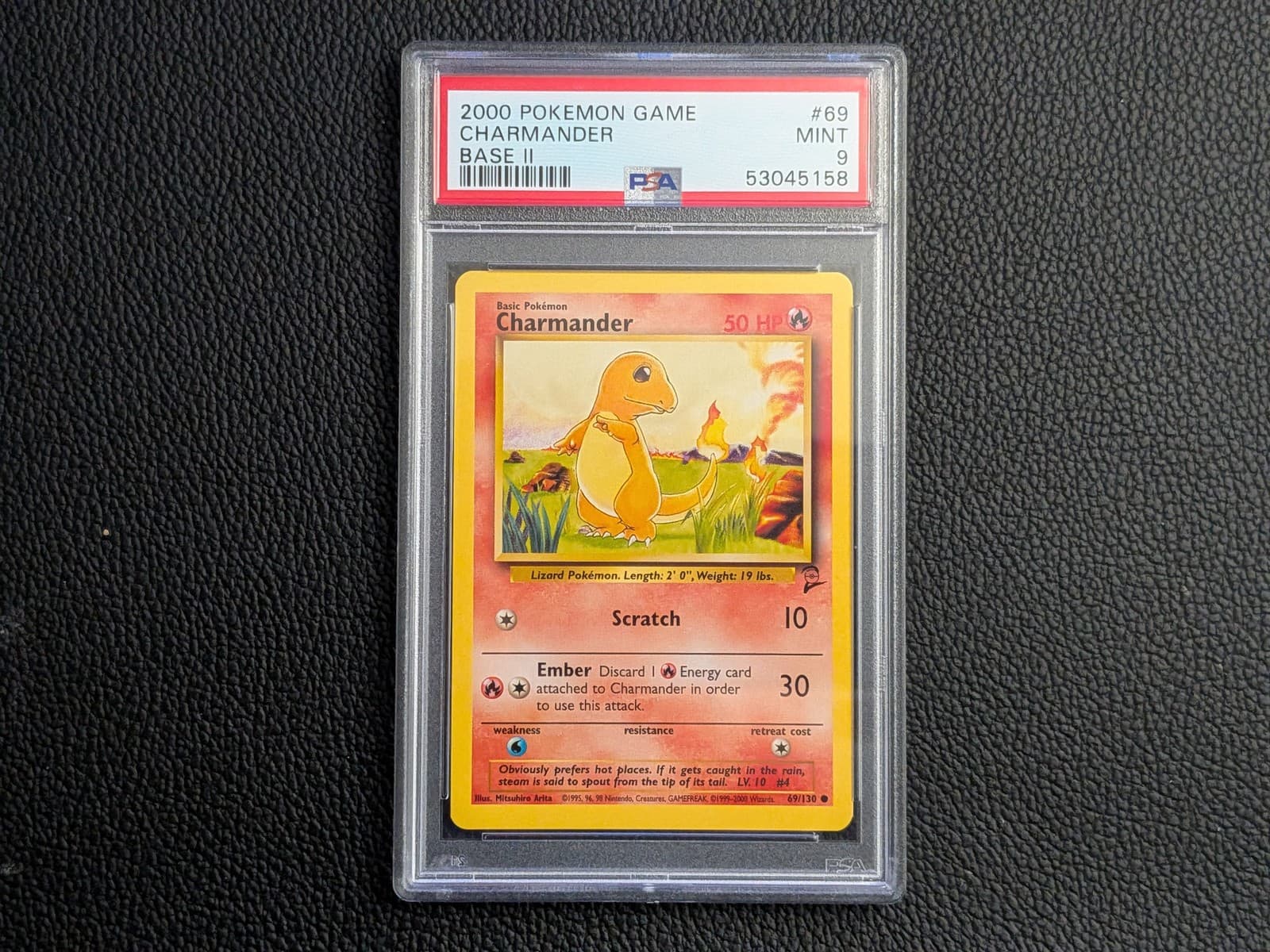 Pokemon PSA 9 Charmander 69/130 - Base Set 2