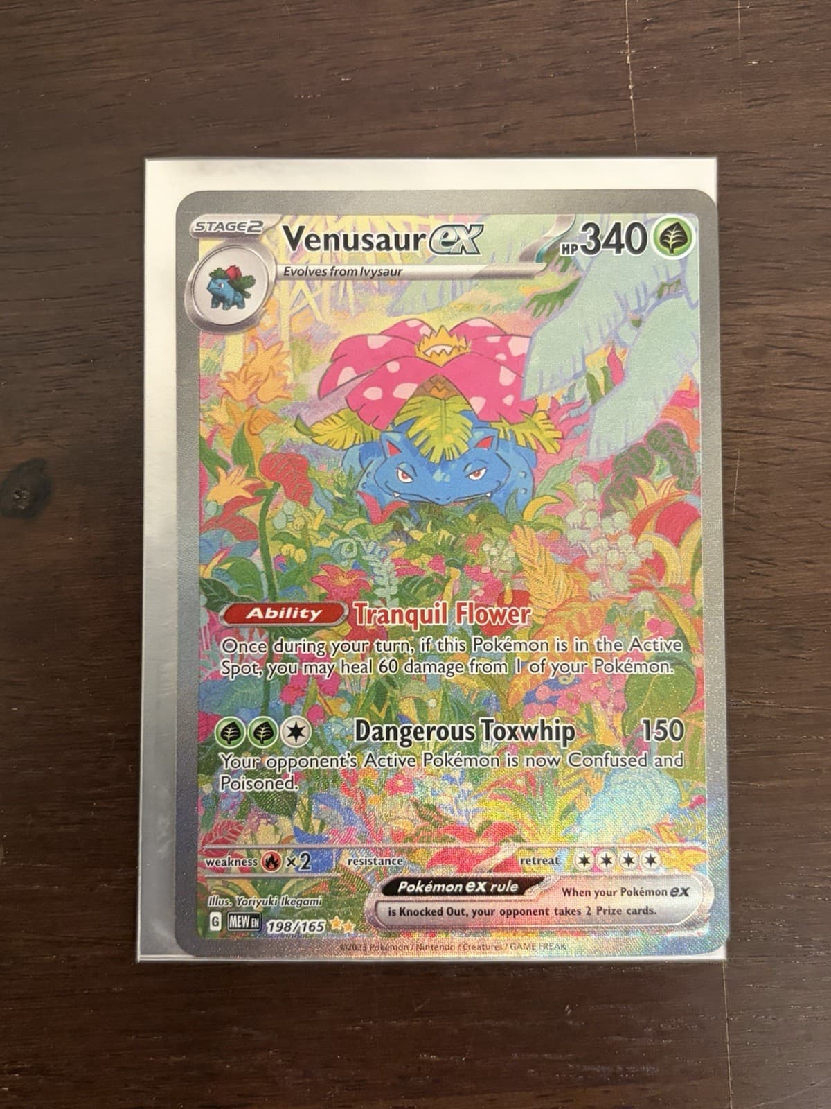 Pokemon Venusaur ex 198/165 Sv: Scarlet & Violet 151 SIR *READ*