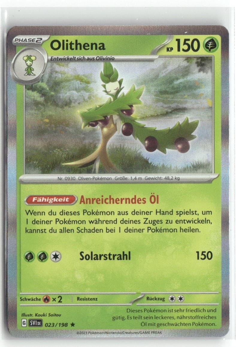 Olithena 23/198 Karmesin & Purpur SVI Rare Holo Pokemon Deutsch 2023