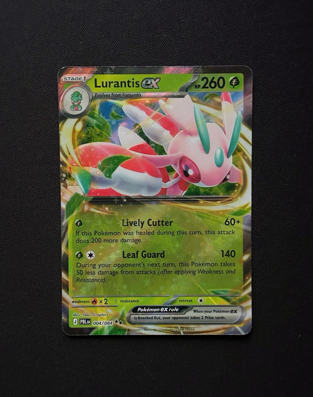 Lurantis ex Double Rare ME05: Pitch Black 004/084 NM Pokemon TCG