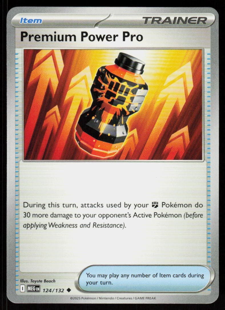 Premium Power Pro 124/132 Uncommon Mega Evolution Pokemon Near Mint
