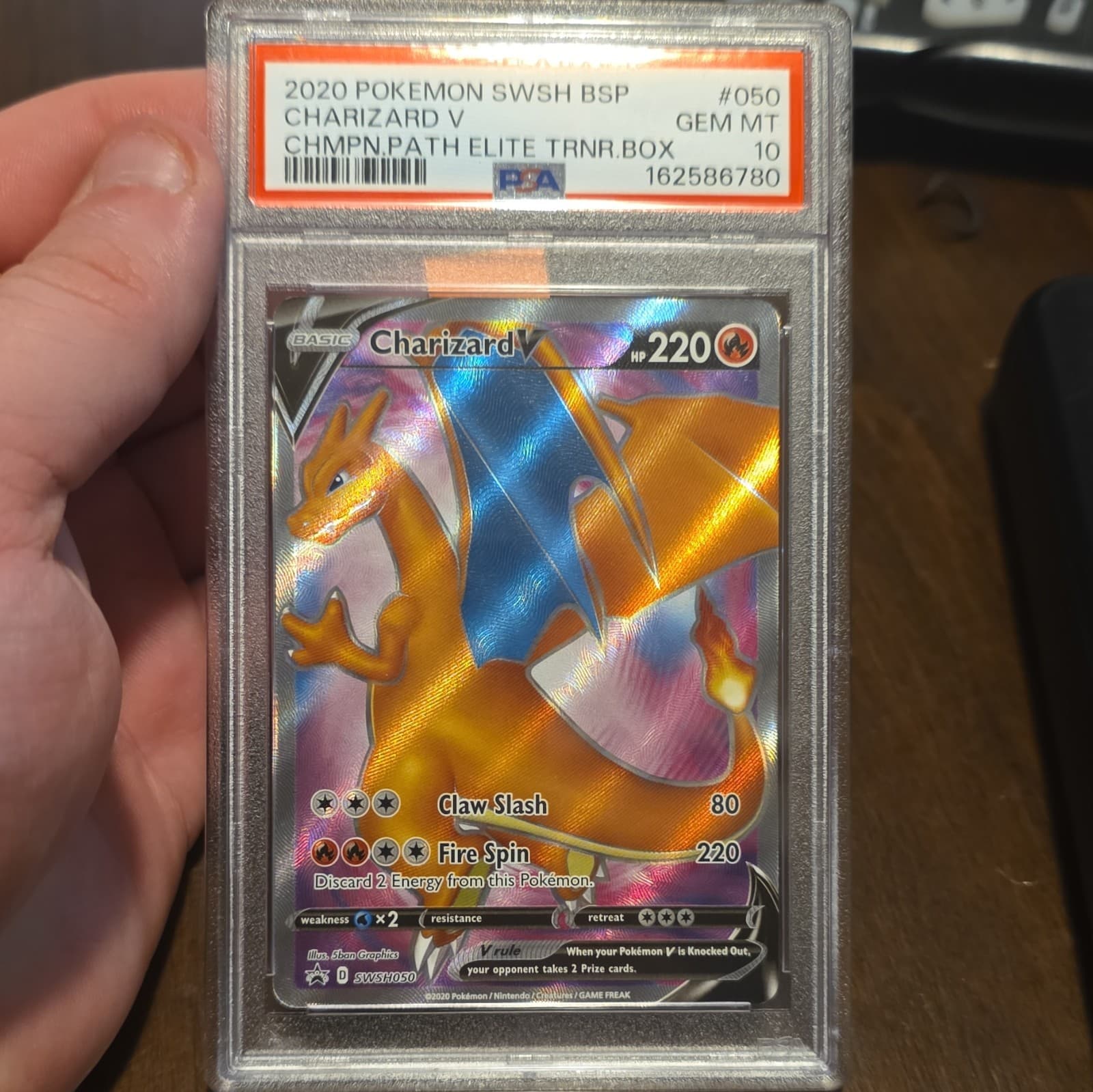 Charizard V PSA 10 SWSH050 Sword & Shield Promo Holo English 2020