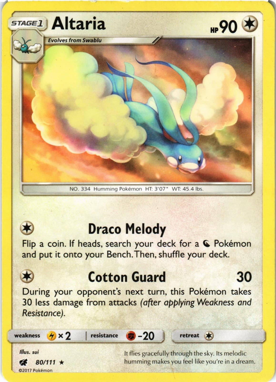 Pokémon SM - Crimson Invasion #80/111 Altaria