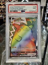2020 Pokemon SWSH Vivid Voltage #188 Secret Rainbow Pikachu VMax PSA Mint 9