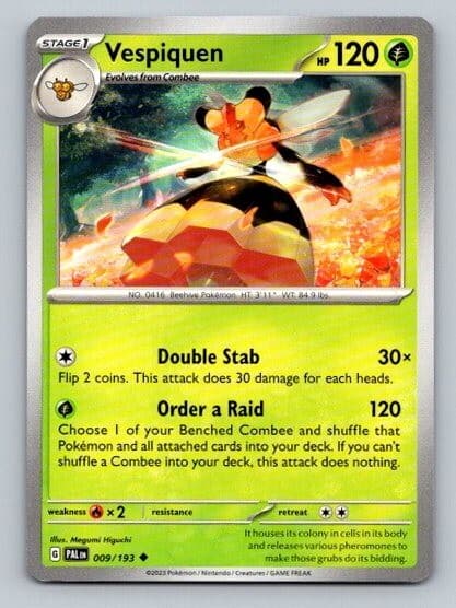 2023 Pokemon Card Paldea Evolved Vespiquen 9/193