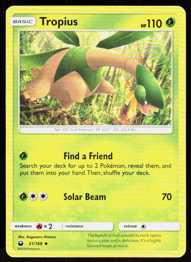 Tropius 21/168 Uncommon Celestial Storm Pokemon Lightly Played