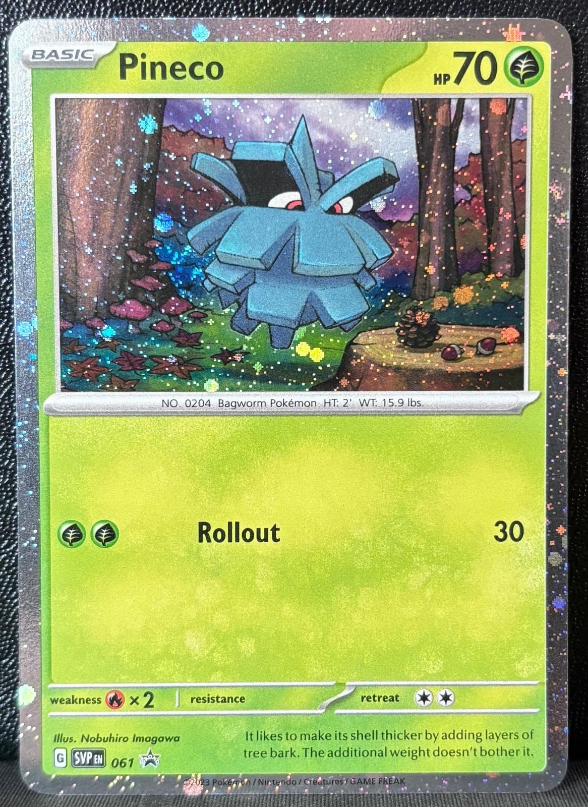 Pineco 061 Holo Promo Scarlet & Violet Promo Pokemon 1 SWIRL Near Mint