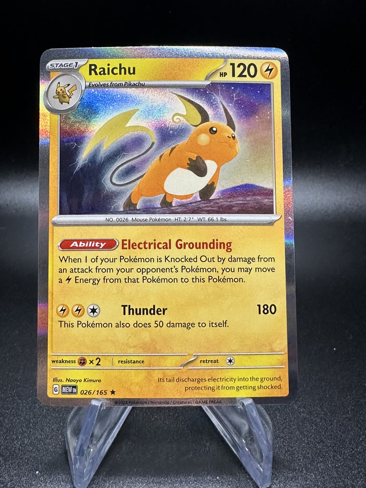 Raichu - Holo - 26/165 Scarlet & Violet 151 - Pokémon TCG