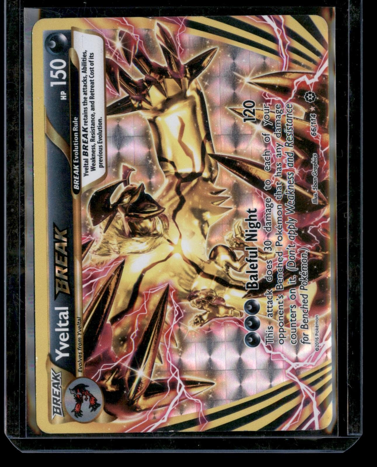 Yveltal BREAK 66/114 BREAK Steam Siege Pokemon Holo NM/M