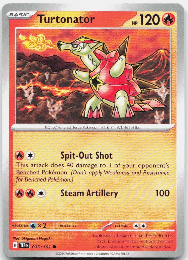 Turtonator 035/162 SV05 Temporal Forces C NM Pokémon — English