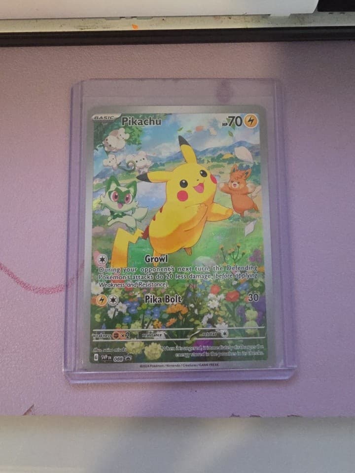 Pokemon TCG Pikachu 088 SV Scarlet & Violet Promo Holo English Basic 70 HP