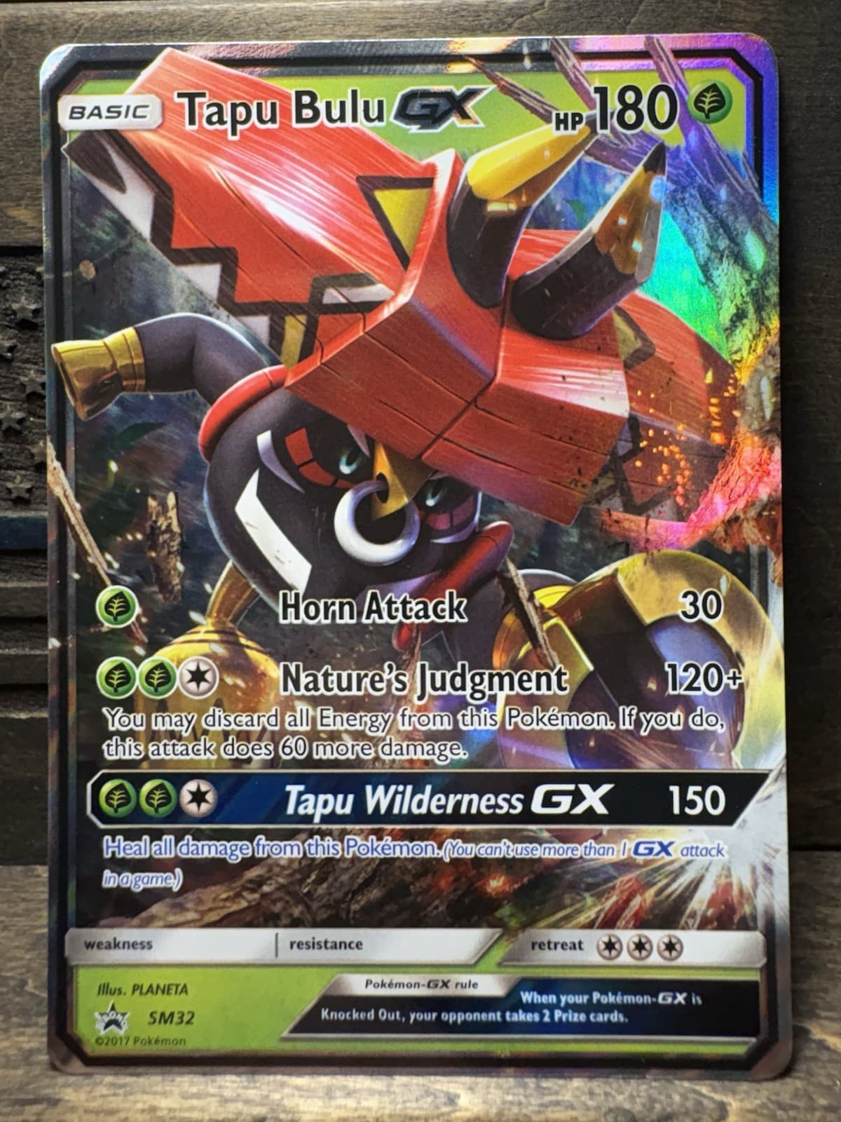 Pokémon TCG - Tapu Bulu GX - SM32 - Sun & Moon Black Star Promos [Near Mint]