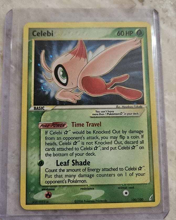 Pokemon TCG English Celebi Gold Star 100/100 Lp/mp